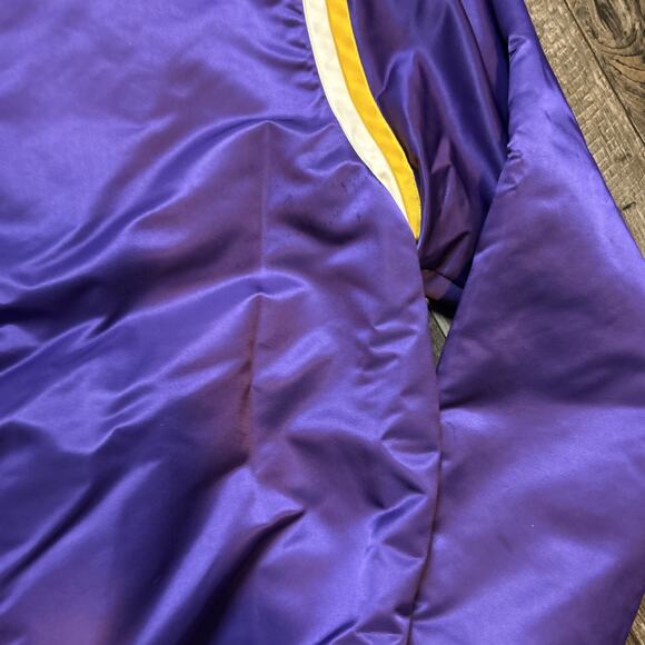 Vintage 80’s Starter Los Angeles Lakers NBA satin Jacket Men’s Large - Picture 6 of 8